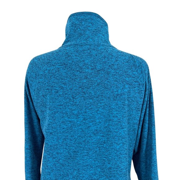 Oiselle Lux Half Zip Pullover Teal Blue Orange Zipper Size Small - Picture 6 of 10